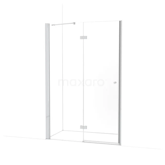 Amber Douchedeur | 135 cm Chroom Helder glas Draaideur WTC663210C