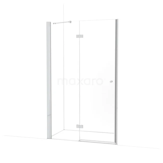 Amber Douchedeur | 125 cm Chroom Helder glas Draaideur WTC563210C