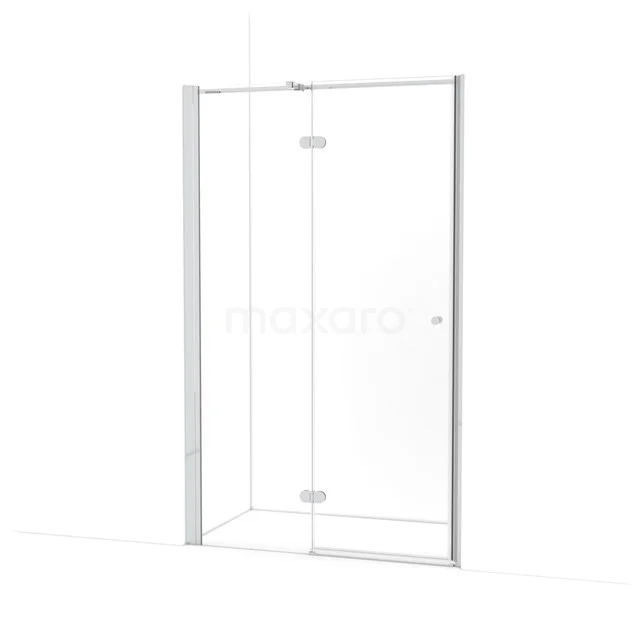 Amber Douchedeur | 125 cm Chroom Helder glas Draaideur WTC563320C