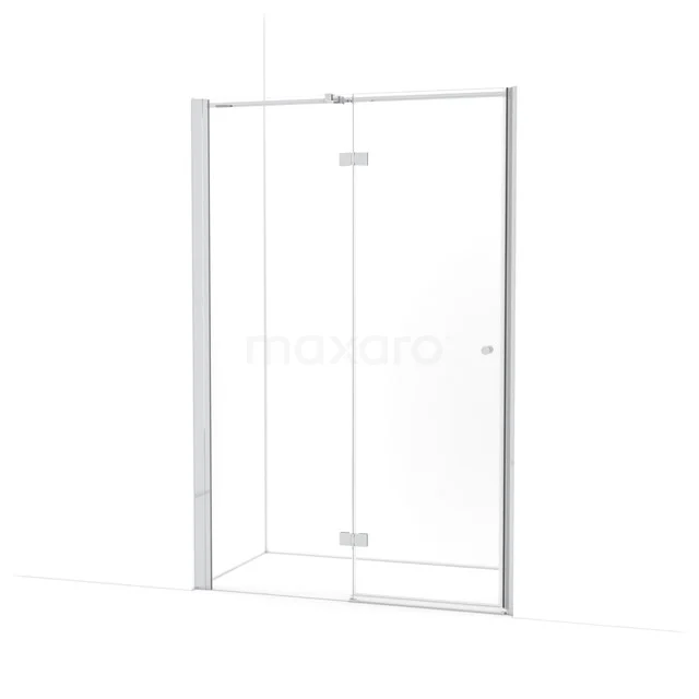 Amber Duschtür | 135 cm Chrom Klarglas Drehtür WTC663310C