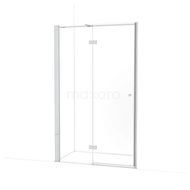 Amber Douchedeur | 125 cm Chroom Helder glas Draaideur WTC563310C