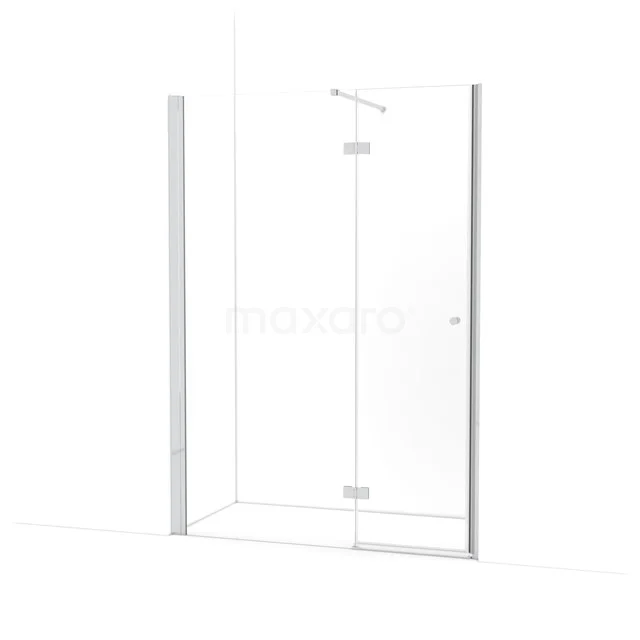 Amber Duschtür | 145 cm Chrom Klarglas Drehtür WTC853110C