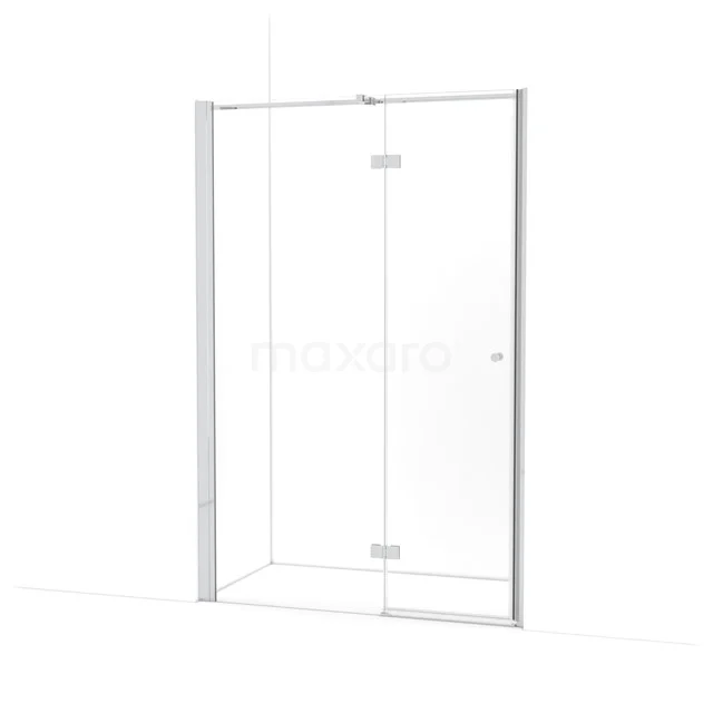 Amber Duschtür | 135 cm Chrom Klarglas Drehtür WTC753310C