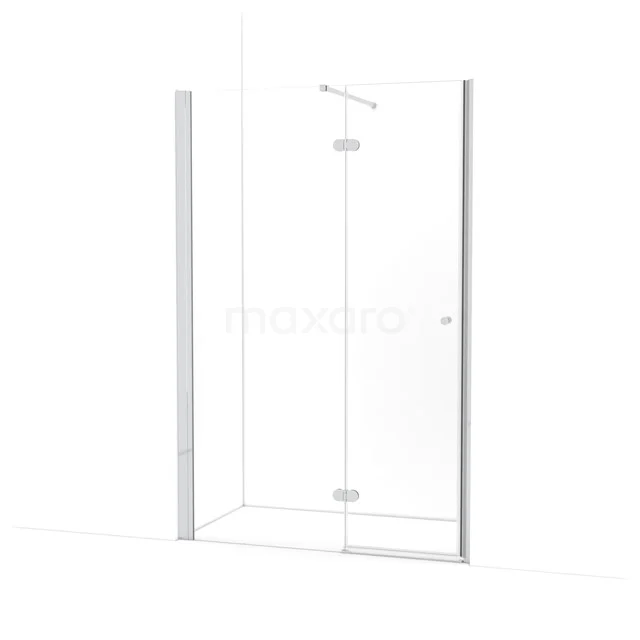 Amber Shower door | 135 cm Chrome Clear glass Pivot door WTC753120C