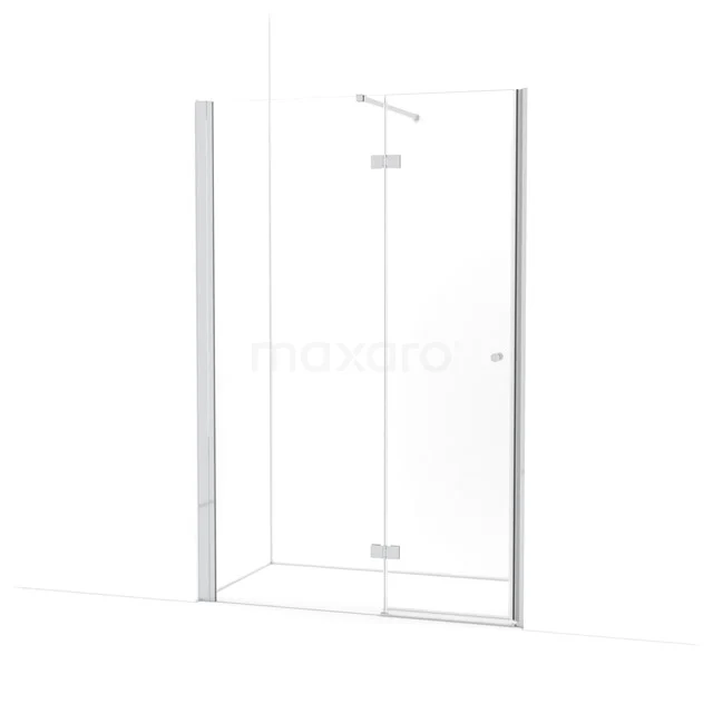 Amber Shower door | 135 cm Chrome Clear glass Pivot door WTC753110C