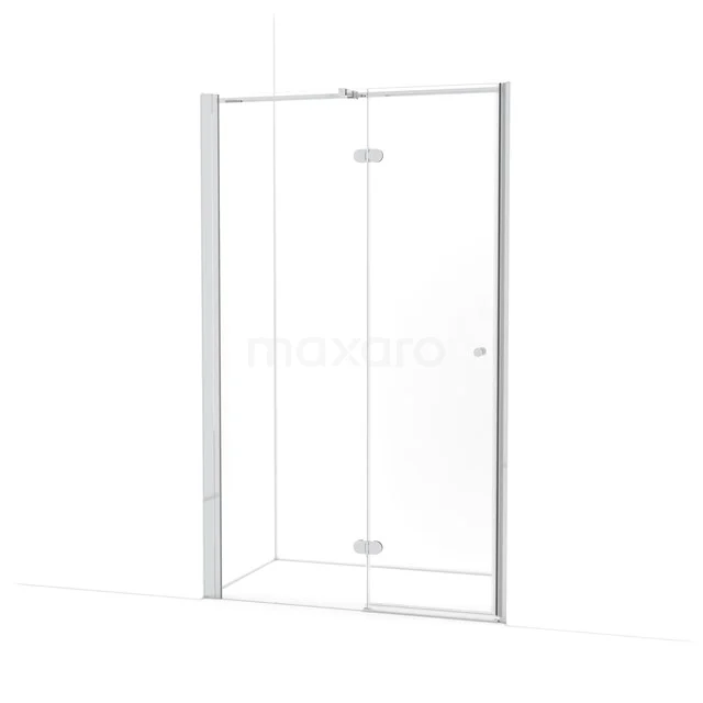 Amber Douchedeur | 125 cm Chroom Helder glas Draaideur WTC653320C