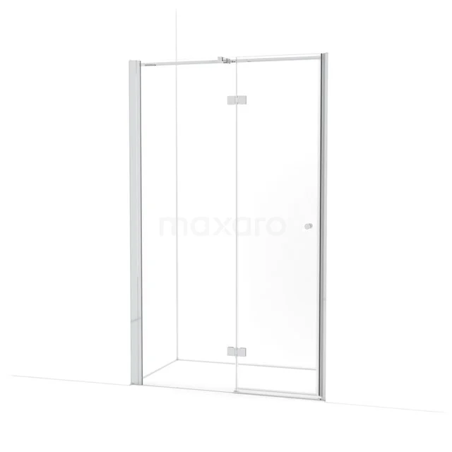 Amber Douchedeur | 125 cm Chroom Helder glas Draaideur WTC653310C