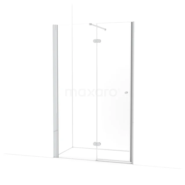 Amber Douchedeur | 125 cm Chroom Helder glas Draaideur WTC653120C