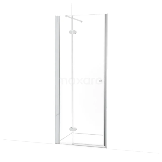 Amber Douchedeur | 85 cm Chroom Helder glas Draaideur WTC253120C