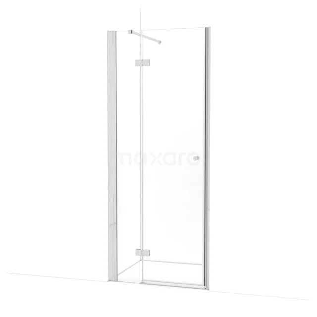 Amber Douchedeur | 85 cm Chroom Helder glas Draaideur WTC253110C