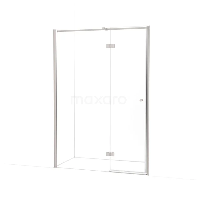 Amber Douchedeur | 130 cm Rvs Helder glas Draaideur WTC75310BR