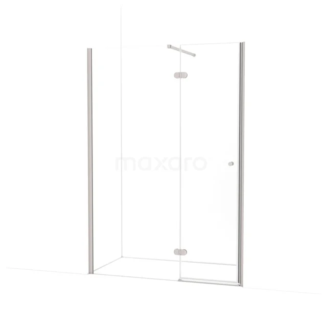 Amber Douchedeur | 130 cm Rvs Helder glas Draaideur WTC75120BR