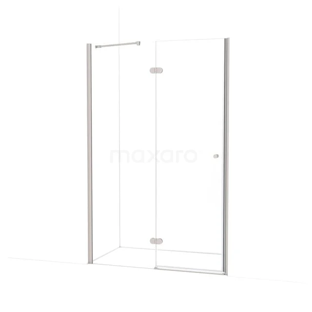 Duschtür Amber 130cm Klar Sicherheitsglas Edelstahl WTC66220BR