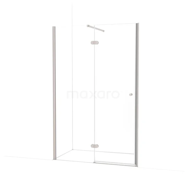 Duschtür Amber 130cm Klar Sicherheitsglas Edelstahl WTC66120BR