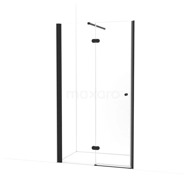 Amber Shower door | 115 cm Matte black Clear glass Pivot door WTC553120M