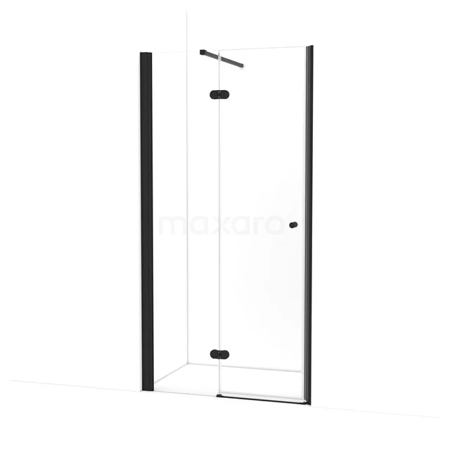 Amber Shower door | 105 cm Matte black Clear glass Pivot door WTC453120M