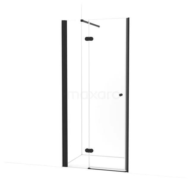 Amber Shower door | 95 cm Matte black Clear glass Pivot door WTC353120M