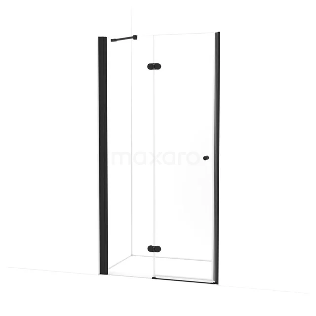 Amber Shower door | 105 cm Matte black Clear glass Pivot door WTC453220M