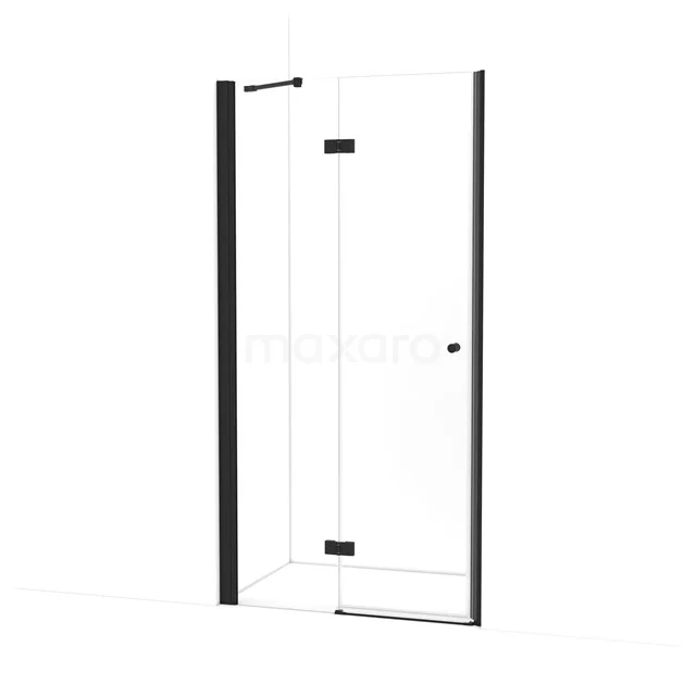 Amber Shower door | 105 cm Matte black Clear glass Pivot door WTC453210M