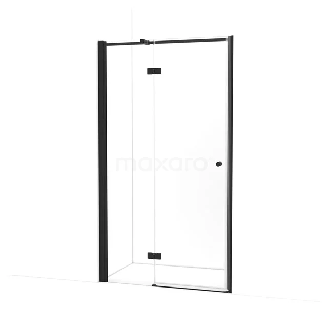 Amber Shower door | 115 cm Matte black Clear glass Pivot door WTC463310M