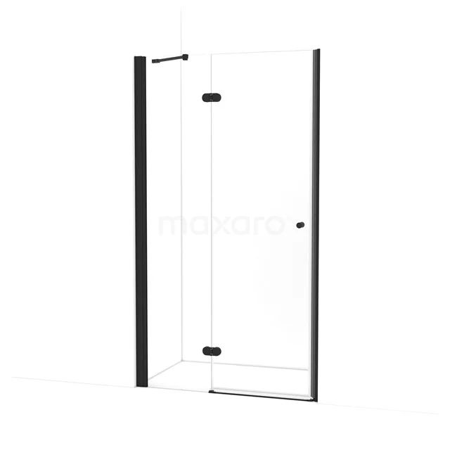 Amber Shower door | 115 cm Matte black Clear glass Pivot door WTC463220M