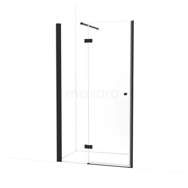 Amber Shower door | 115 cm Matte black Clear glass Pivot door WTC463110M