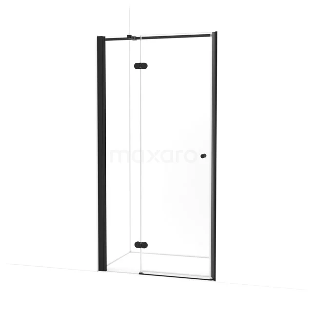 Amber Shower door | 105 cm Matte black Clear glass Pivot door WTC363320M