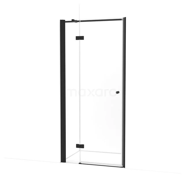 Amber Shower door | 95 cm Matte black Clear glass Pivot door WTC263310M
