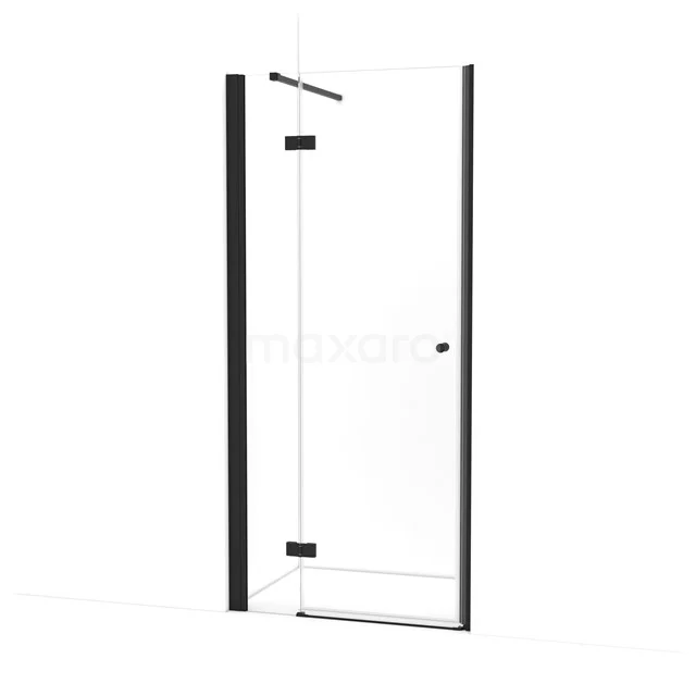Amber Shower door | 95 cm Matte black Clear glass Pivot door WTC263110M