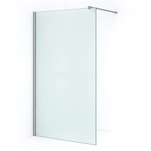 Glass shower screen, clear glass, aluminium profile, modern minimalist design, ideal for luxury bathroom design.