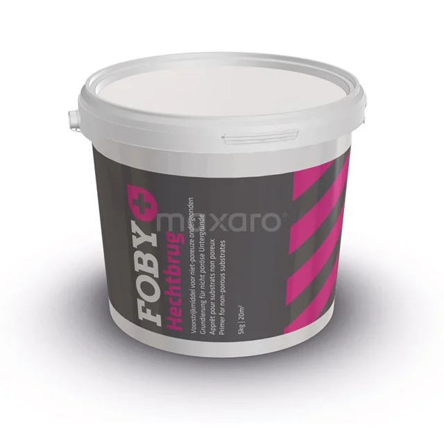 FOBY Acrylkit Eimer 5L, weiße Dichtmasse für Badezimmer, geeignet für Fugen, mit langlebiger Kunststoffverpackung.