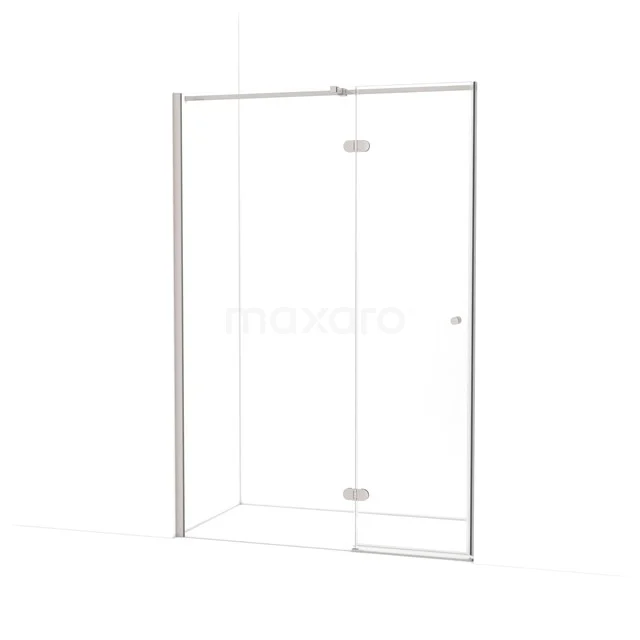 Amber Shower door | 130 cm Stainless steel Clear glass Pivot door WTB75320BR