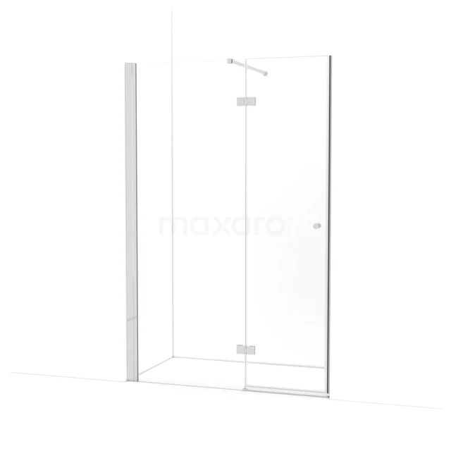 Amber Douchedeur | 130 cm Chroom Helder glas Draaideur WTB753110C