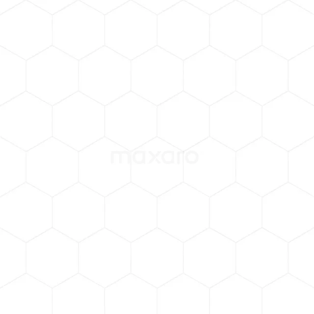 Geo Wandtegel | 15x17cm Wit Mat Hexagon 401-050102