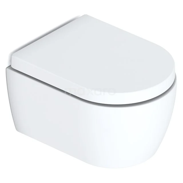 Wall-hung toilet Classico Flush rim Matte white Short projection toilet 300.0373MW