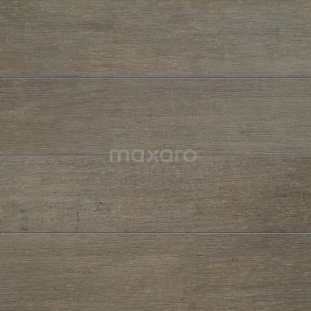 Brown wood-look ceramic bathroom tile, rectangular and matt, suitable for modern or natural bathroom styles.