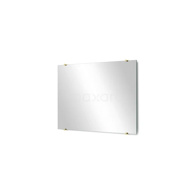Bathroom mirror Solo 90x60cm Mirror holders Round Light Gold M01-090620LG