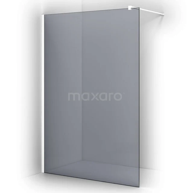 Frosted glass shower screen with aluminium profile, ideal for modern bathrooms. Stylish and durable design.