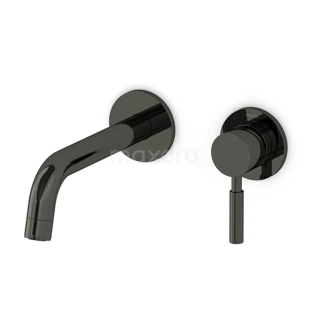 Radius Waschbeckenarmatur Unterputz | Schwarzchrom | Einhebelmischbatterie 55.153.501BCN