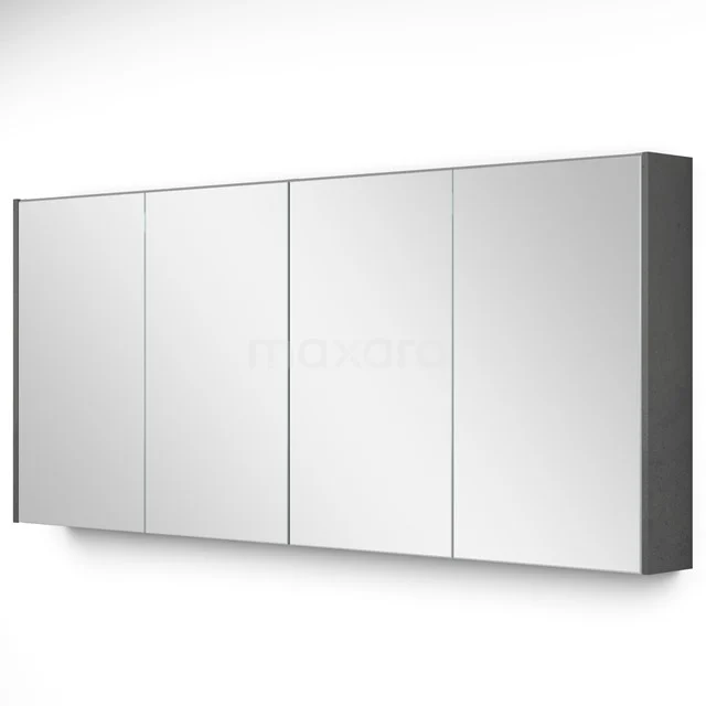 Mirror cabinet with lighting Modulo 160x70cm Dark grey Concrete K99-1600-59009-51