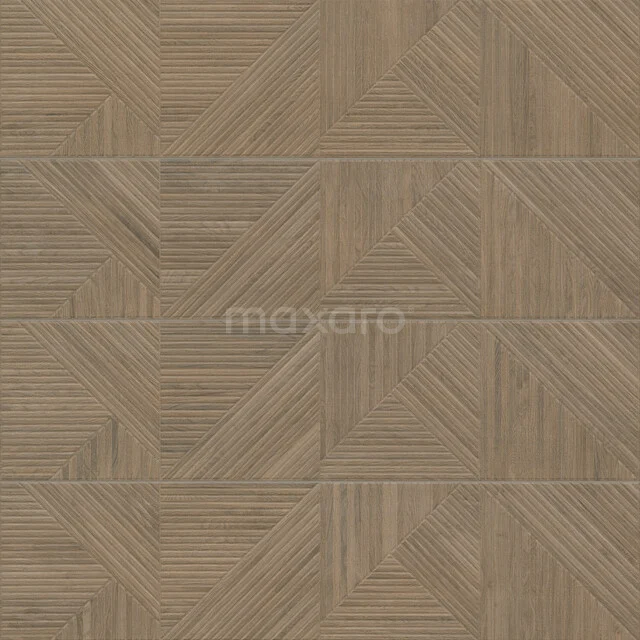 Tile sample, Wall tile, Relieve Tangram Brown 305-0801TS