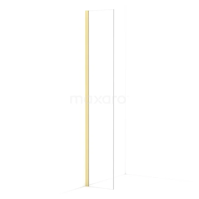 Diamond begehbare Dusche | 30 cm Helles Gold  Feste Wand IDA03010LG