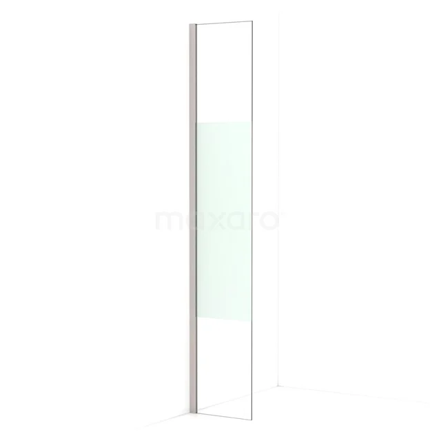 Diamond Walk-in shower | 30 cm Stainless steel Clear with matt strip Fixed wall IDA03013BR