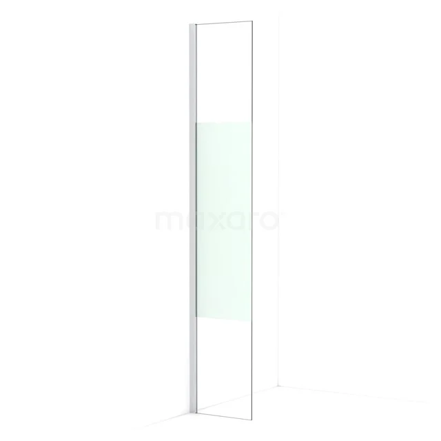 Diamond Walk-in shower | 30 cm Chrome Clear with matt strip Fixed wall IDA03013C
