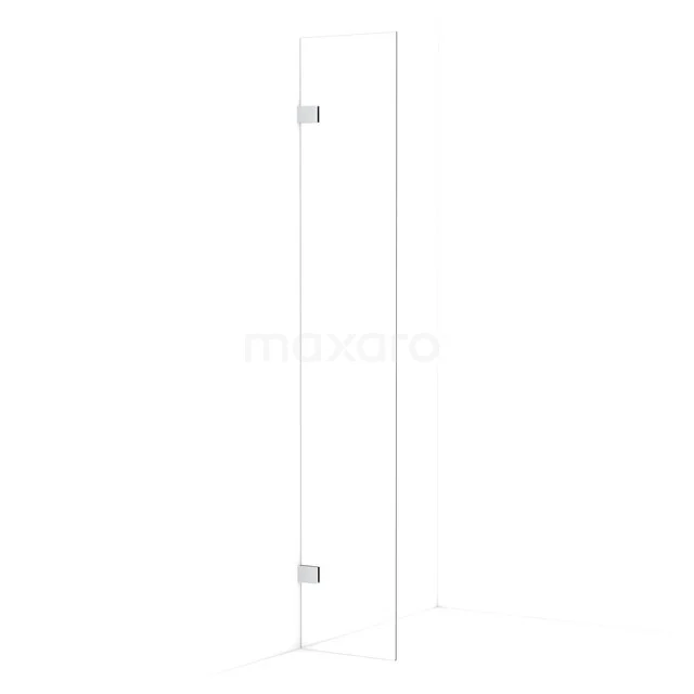 Begehbare Dusche Diamant 40cm aus klarem Sicherheitsglas ohne Stange Chrom IDA04020C