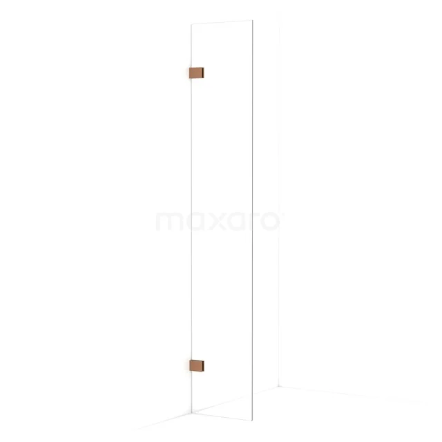 Diamond begehbare Dusche | 30 cm Kupfer  Feste Wand IDA03020KP