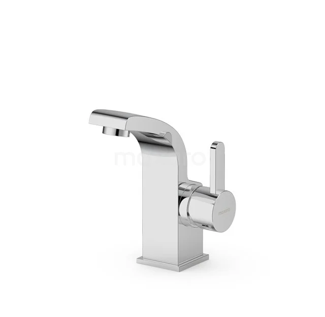 Basin tap Distinct Chrome, Single lever mixer tap, Chrome 66.003.561 Chrome basin tap with modern angular design, single-lever control and water-saving function for the bathroom.