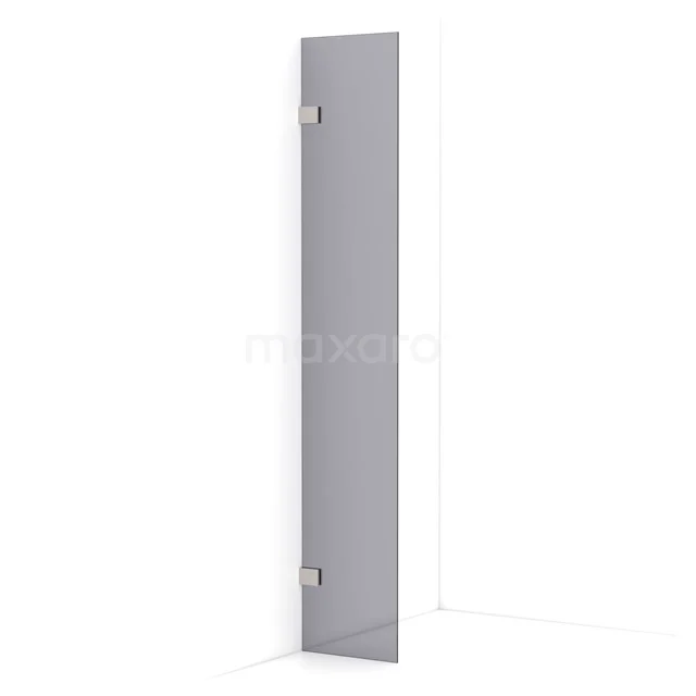 Diamond Walk-in shower | 30 cm Stainless steel Smoke glass Fixed wall IDA03021BR