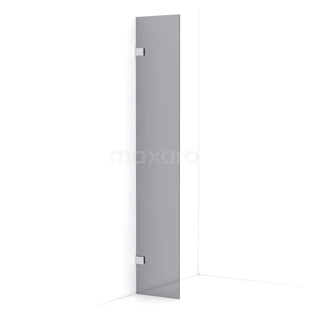 Diamond Walk-in shower | 30 cm Chrome Smoke glass Fixed wall IDA03021C