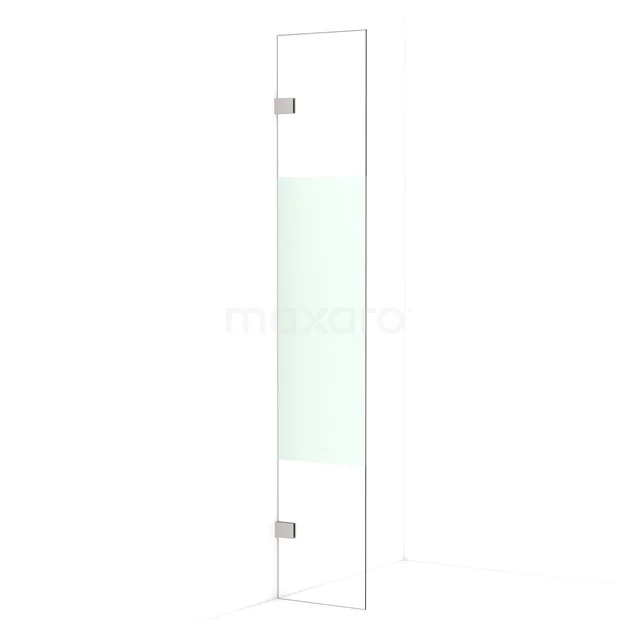 Diamond Walk-in shower | 30 cm Stainless steel Clear with matt strip Fixed wall IDA03023BR